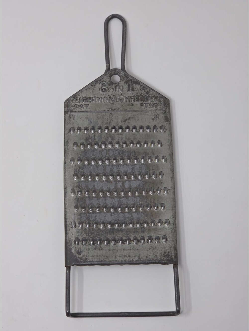 Vintage Lightning Shredder 8 In 1 Metal Kitchen Grater Food Prep Tool